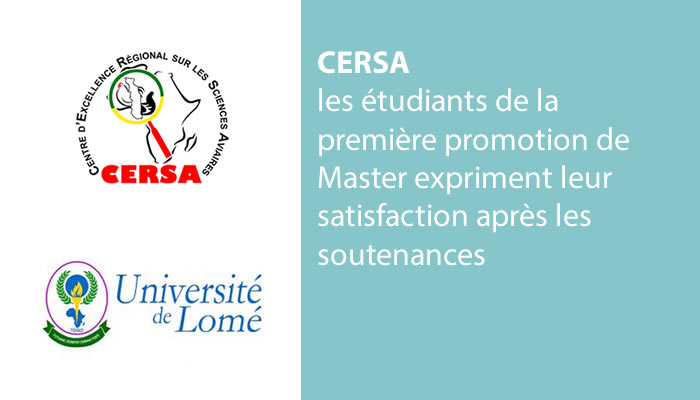 CERSA : les étudiants de la 1ère promotion de Master expriment leur satisfaction après les soutenances 