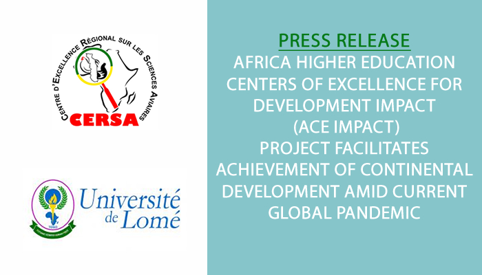 Africa Higher Education Centers of Excellence for Development Impact (ACE Impact) Project Facilitates Achievement of Continental Development Amid Current Global Pandemic