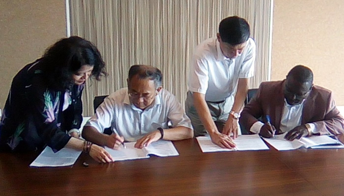 Signature d’un accord de coopération entre le CERSA et l’Université Agricole de Shandong en Chine